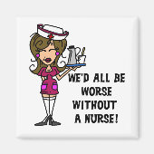 ナースなく悪い マグネット (正面)