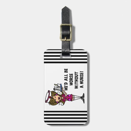 ナースなく悪い ラゲッジタグ (正面縦)