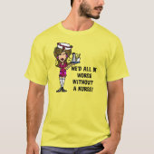 ナースなく悪い Tシャツ (正面)