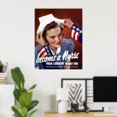 ナースになる ポスター (ホームオフィス)