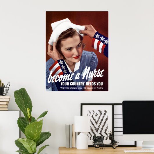 ナースになる ポスター (ホームオフィス)