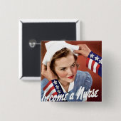 ナースになる 缶バッジ (正面&裏面)