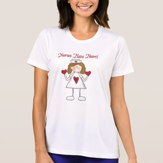 ナースにはハートTシャツとギフトがある Tシャツ (正面)