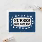 ナースにより多くのおもしろいグリーティングカード カード (正面/裏面インサイチュ)
