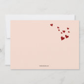 ナースにハートの卒業の招待状があります 招待状 (裏面)