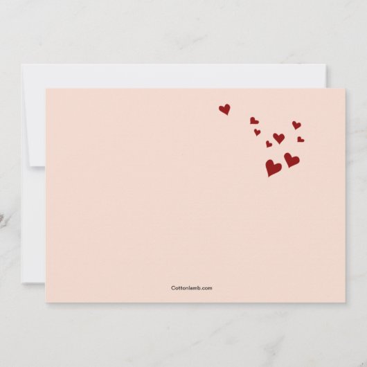 ナースにハートの卒業の招待状があります 招待状 (裏面)