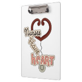 ナースにハートクリップボードがある クリップボード (左)