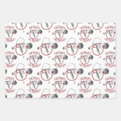 ナースにハート包装紙シート ラッピングペーパーシート (正面2)