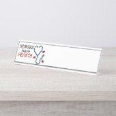 ナースにハート デスクネームプレート (正面)