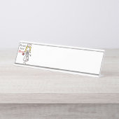 ナースにハート デスクネームプレート (正面)