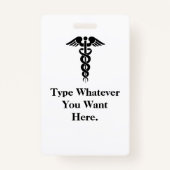 ナースに注射器バッジをカスタマイズ付けた漫画! バッジ (裏面)