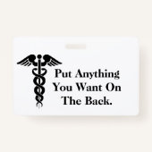 ナースに薬のバッジをカスタマイズ! バッジ (裏面)