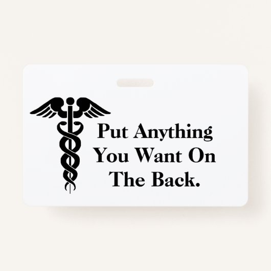 ナースに薬のバッジをカスタマイズ! バッジ (裏面)