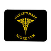 ナースのおもしろい数が多い マグネット (横)