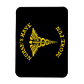 ナースのおもしろい数が多い マグネット (縦)