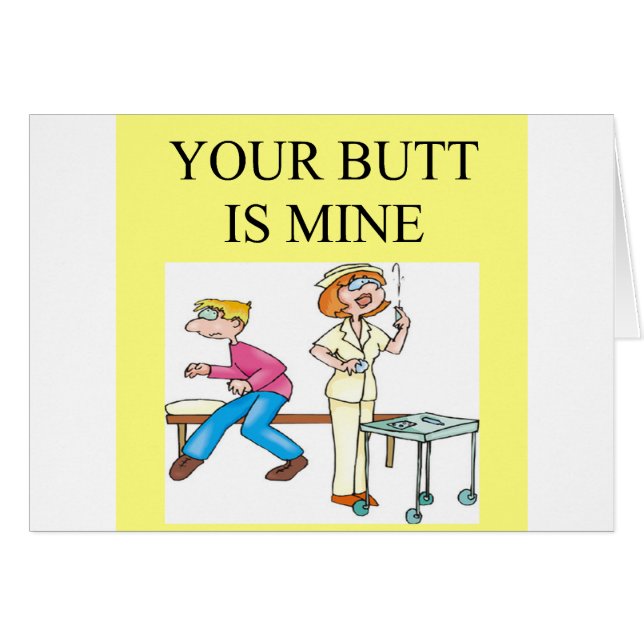 ナースのお尻の冗談 (正面横)