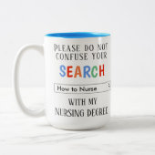 ナースのためのカスタムなギフト ツートーンマグカップ (左)