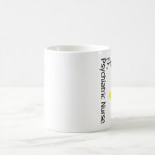 ナースのひよこv1の精神医学のナースの従業者 コーヒーマグカップ (中央)