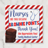 ナースのようなブラウニーポイントに感謝 フェイバータグ (正面)