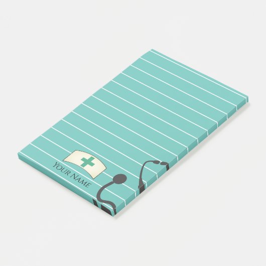 ナースのカスタマイズ医学のヘルスケアの聴診器 ポストイット (アングル)