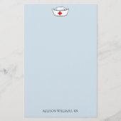 ナースのキャップの追加名 便箋 (正面)