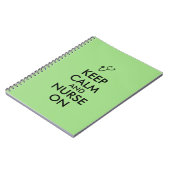 ナースのギフトの聴診器は平静を保ち、看護します ノートブック (左側)