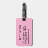 ナースのギフトの聴診器は平静を保ち、看護します ラゲッジタグ (裏面縦)