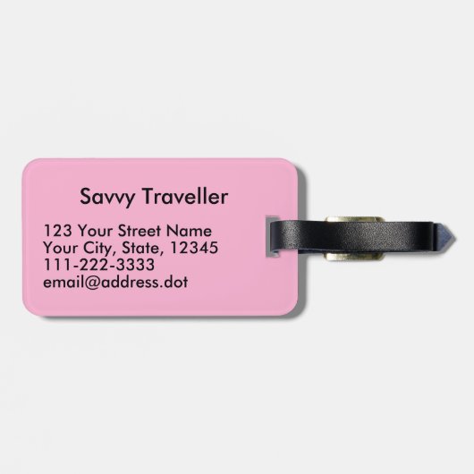 ナースのギフトの聴診器は平静を保ち、看護します ラゲッジタグ (裏面横)