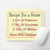 ナースのギフト"ナースのためのレシピ" マウスパッド (マウス)
