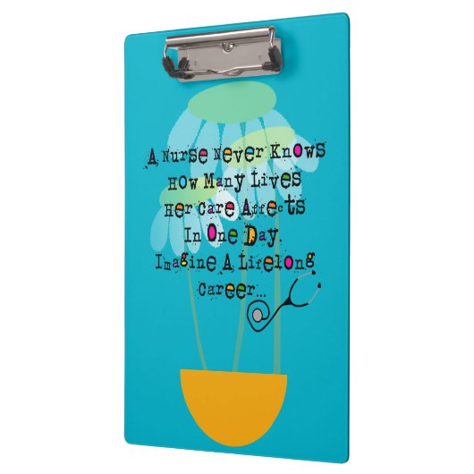 ナースのクリップボードのナースの引用文 クリップボード (左)