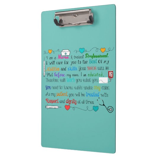 ナースのクリップボードのナースは#2を引用します クリップボード (左)
