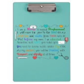 ナースのクリップボードのナースは#2を引用します クリップボード (正面)