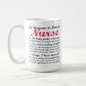 ナースのコーヒー・マグを愛する10の理由 コーヒーマグカップ (左)