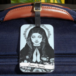 ナースのシチリアのパトロンの聖アガタ ラゲッジタグ