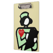 ナースのテーマの医学のクリップボード クリップボード (左)