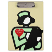 ナースのテーマの医学のクリップボード クリップボード (正面)