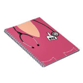 ナースのノートは上のデザインのピンクをごしごし洗います ノートブック (右側)