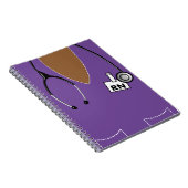 ナースのノートは上のデザインを紫色ごしごし洗います ノートブック (右側)