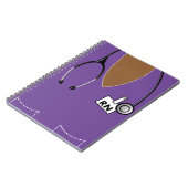 ナースのノートは上のデザインを紫色ごしごし洗います ノートブック (左側)