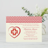 ナースのハートの卒業の招待状 招待状 (スタンド正面)