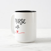ナースのハートマグカップ ツートーンマグカップ (正面左)