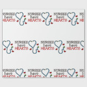 ナースのハート ラッピングペーパー (フラット)