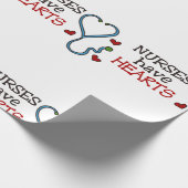 ナースのハート ラッピングペーパー (角)