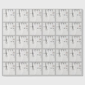 ナースのパーソナライズされた卒業包装紙 ラッピングペーパー (フラット)