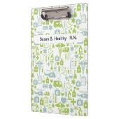 ナースのパーソナライズな医学のクリップボード クリップボード (左)