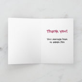 ナースのビッグおもしろいショット評価サンキューカード サンキューカード (内部)