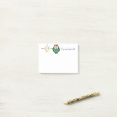 ナースのフクロウ ポストイット (デスク上)