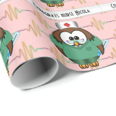 ナースのフクロウ ラッピングペーパー (ロールコーナー)