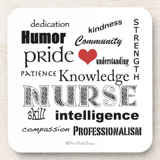 ナースのプライド属性 コースター (正面)
