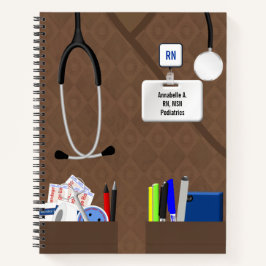 ナースのポケット（茶色のスクラブ） ノートブック